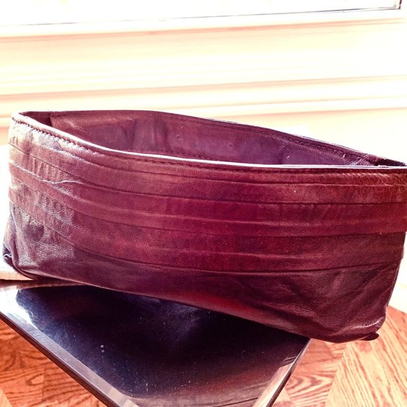 Lauren Merkin Lambskin Leather clutch - Picture 1 of 5